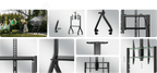 SYLVOX Outdoor TV Y-Type Rolling TV Cart (Suitable for 43-55 inch TV) מעמד על גלגלים לטלויזיות בגודל 43-55 אינץ' - דוגית