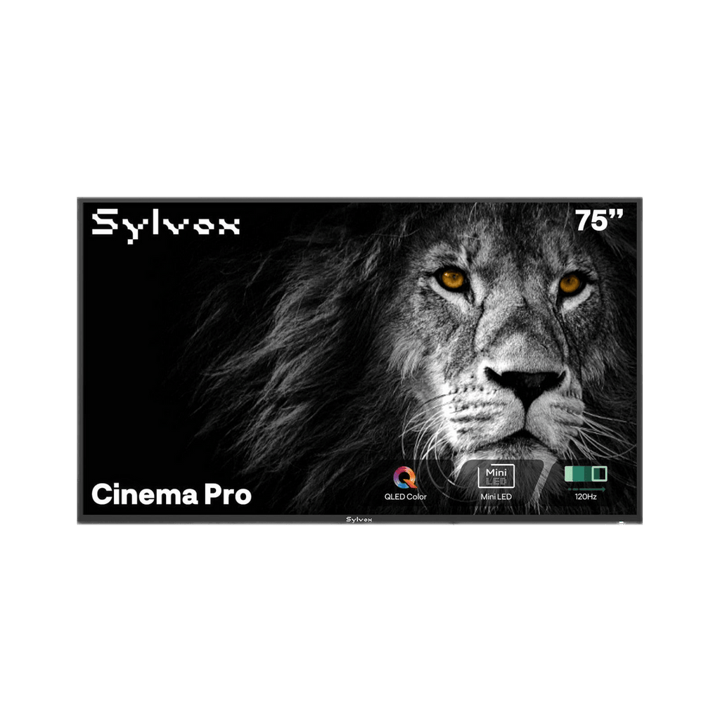 SYLVOX 75" Cinema Pro Helio QLED Outdoor TV טלויזיה Helio QLED בגודל 75 אינץ' לשימוש חיצוני בשמש מלאה - דוגית