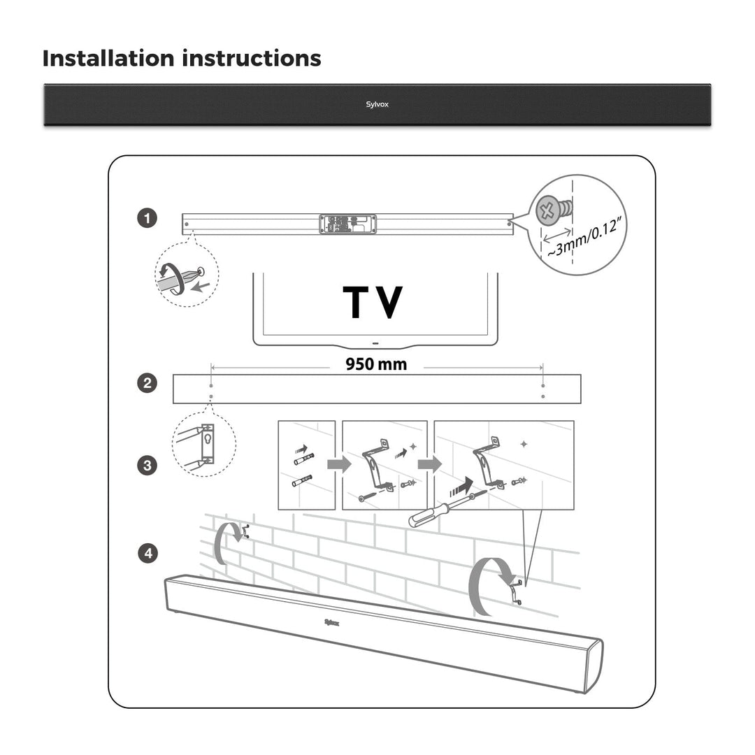 SYLVOX Elf S2 Bluetooth 2.0 Waterproof Outdoor Soundbar סאונד בר לשימוש פנימי וחיצוני - דוגית