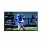 SYLVOX 75" Outdoor TV(Google TV) Deck Pro 2.0 טלויזיה בגודל 75 אינץ' לשימוש חיצוני בשמש חלקית - דוגית