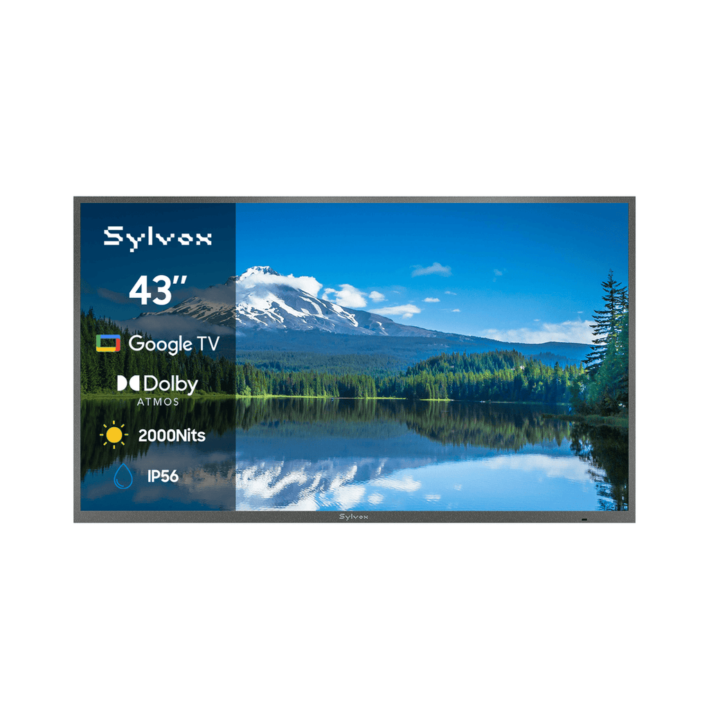 SYLVOX 43" 2000Nit Google Outdoor TV Pool Pro 3.0 טלויזיה בגודל 43 אינץ' לשימוש חיצוני בשמש מלאה - דוגית
